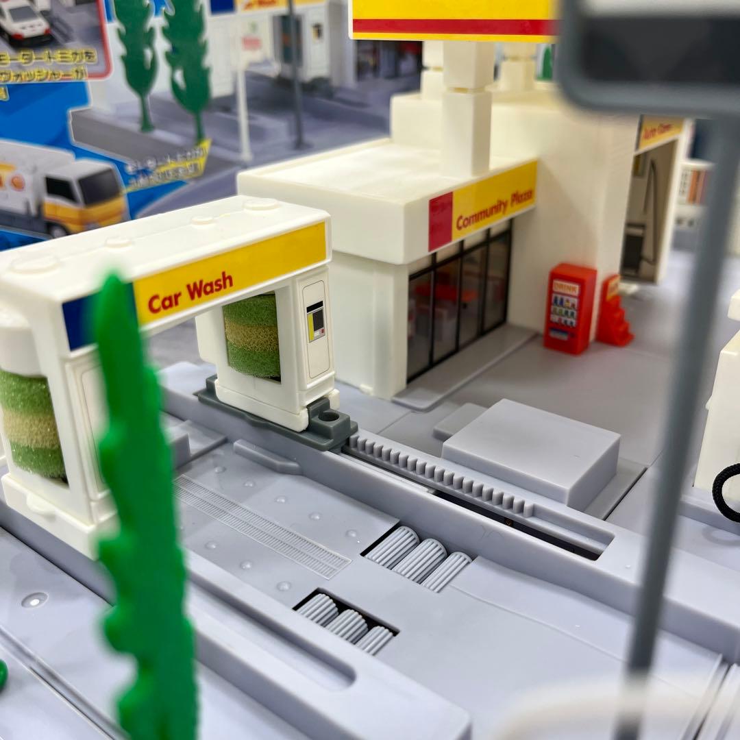 TOMY プラレール プラロード オートガソリンスタンドセット（昭和シェル石油）