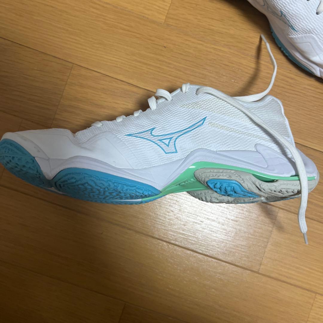 ELITE WAVE LIGHTNING ELITEバレーボールシューズ 白×緑