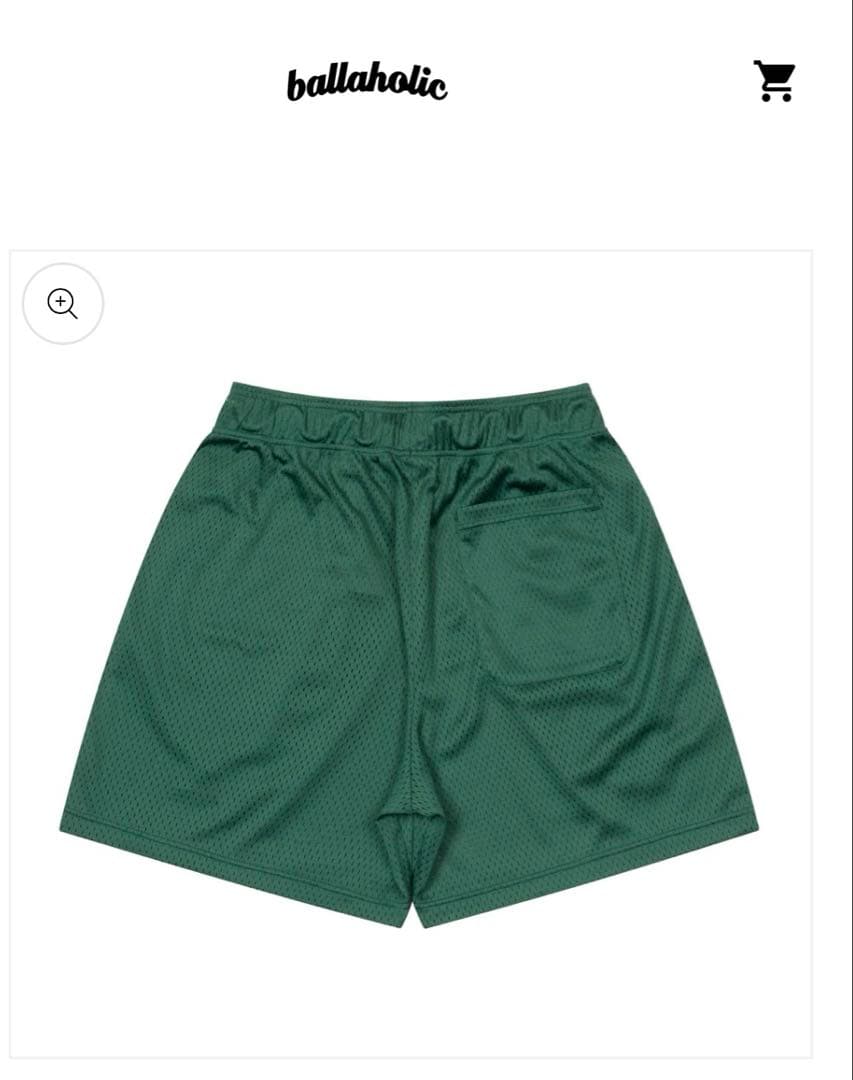 ⭐︎週末セール　ballaholic Logo Mesh Zip Shorts L