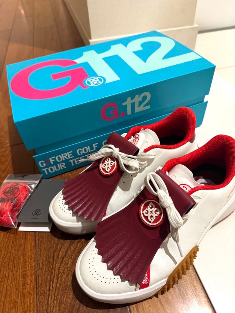 G/FORE G.112 ゴルフシューズ ホワイト/レッド　美品