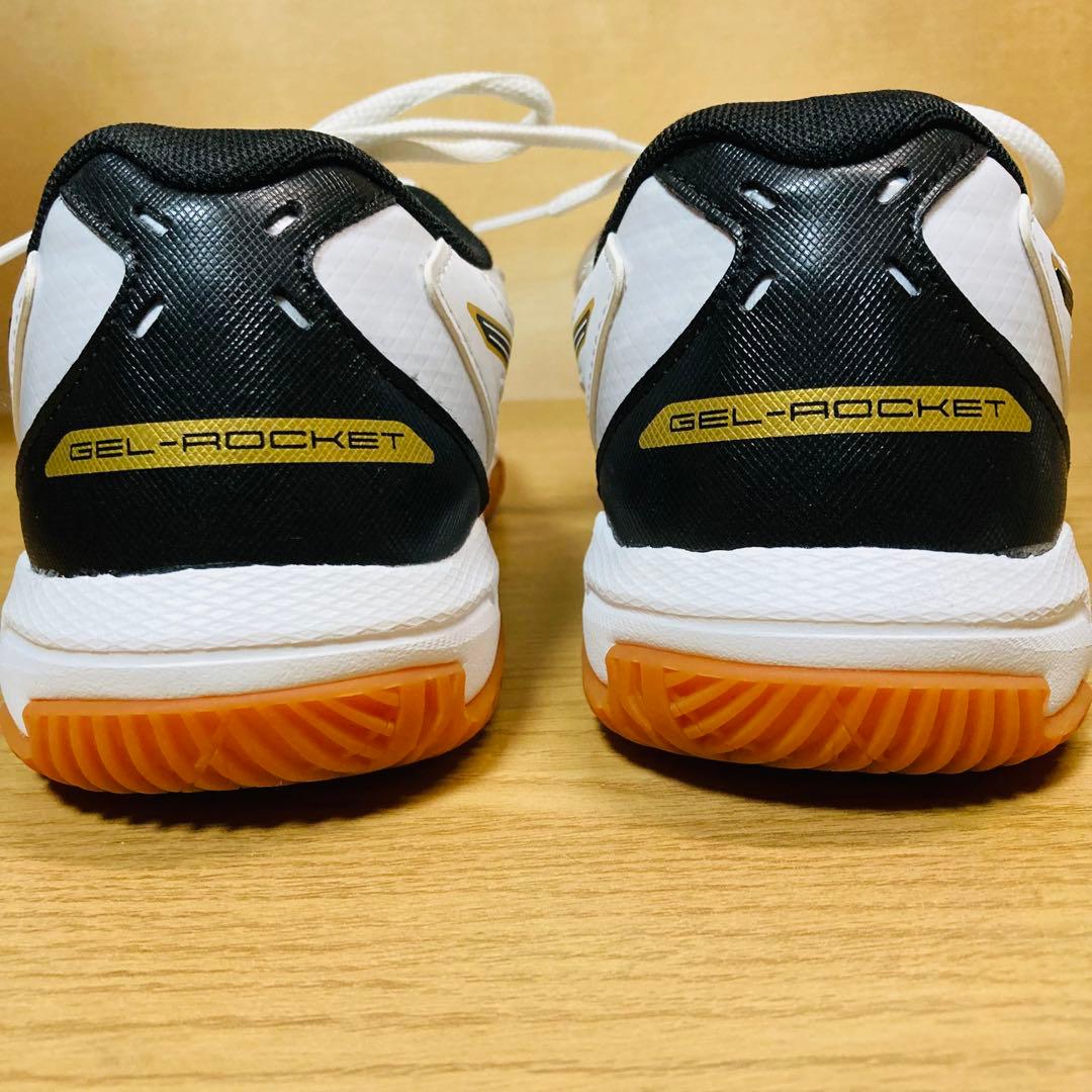 未使用　ASICS GEL-ROCKET 10 23㎝　ホワイト　ブラック