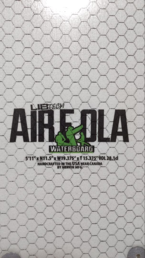 リブテック　AIR FOLA　5'11　VOL28.1　ツインスタビー　フィン付
