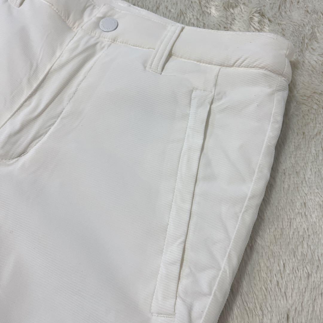 美品　PEARLY GATESパーリーゲイツ　中綿　ストレッチパンツ　０　白