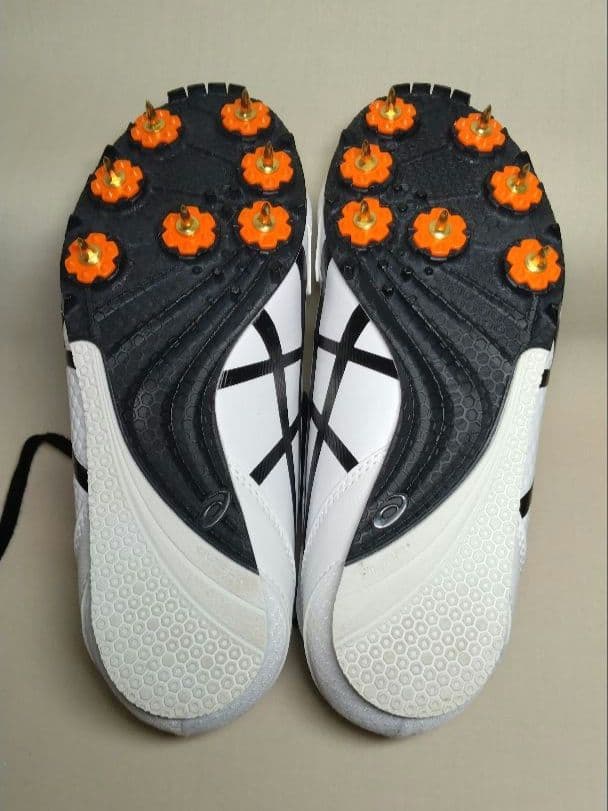 asics スパイク・シューズ ホワイト/ブラック 23.0cm