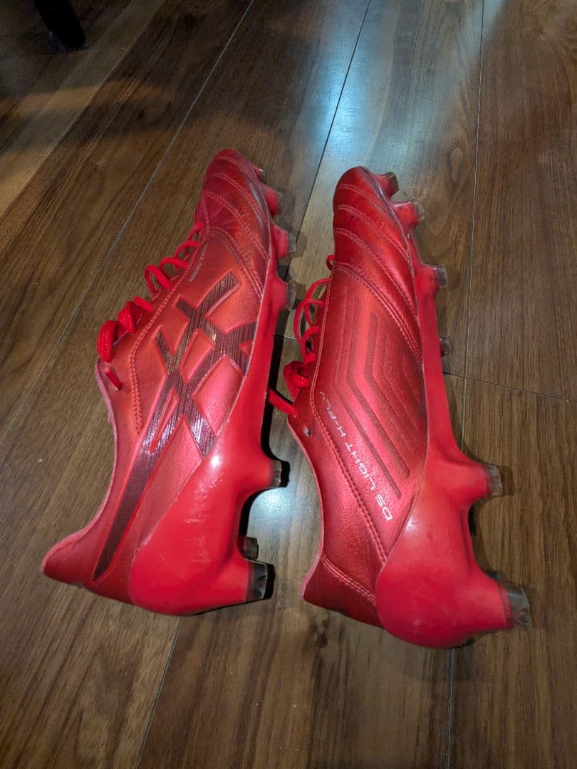 asics サッカーシューズ スパイク レッド