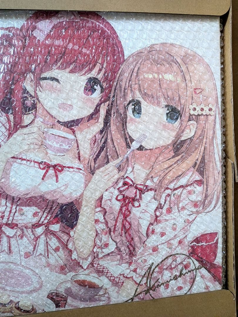 F6キャンバスアート きみしま青_Bloomin’ 咲希&莉子 サイン入