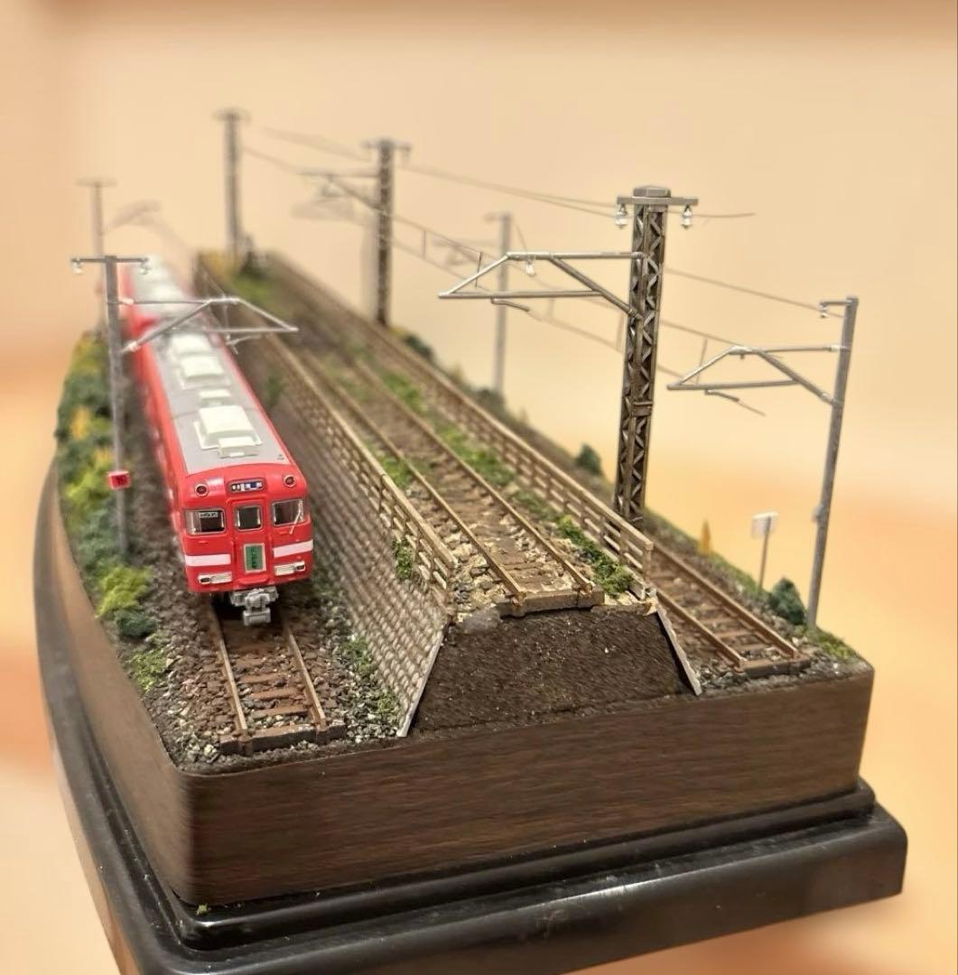 Nゲージ 3線　3車両　展示ジオラマ