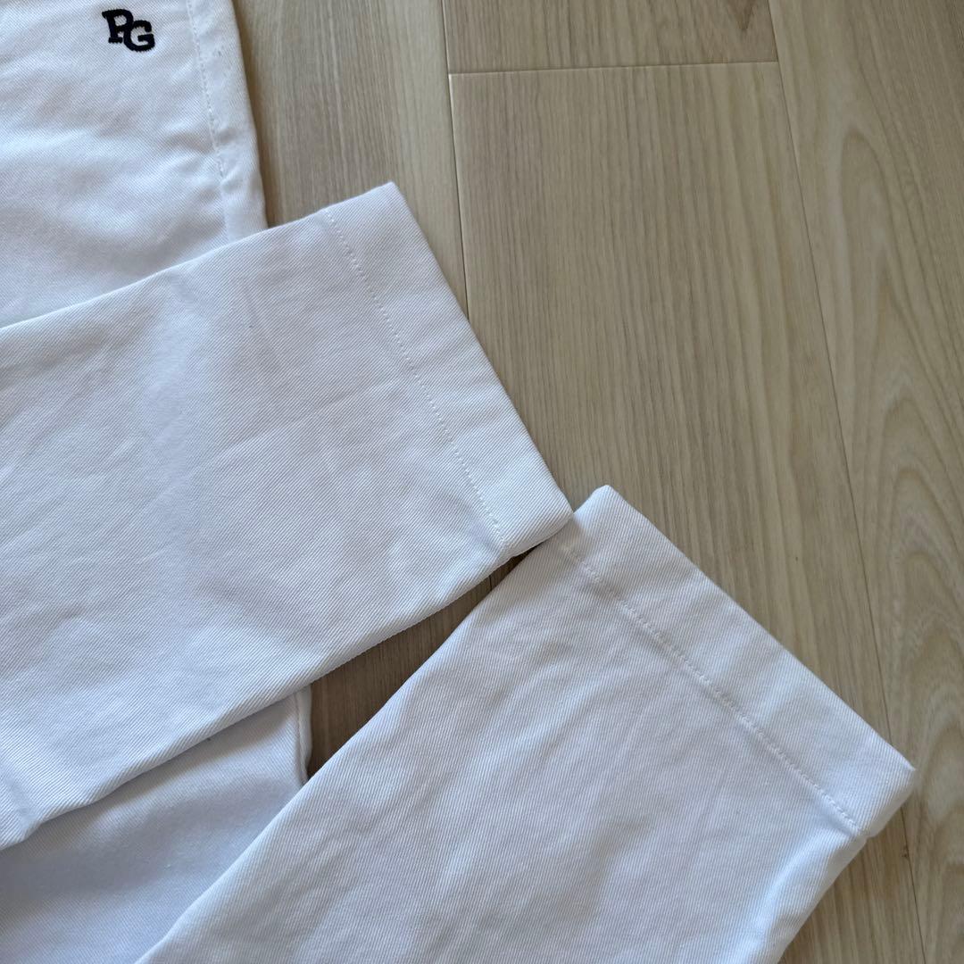 パーリーゲイツ　パンツ　白　ホワイト　4 裏起毛　暖パン　ウォームパンツ　秋冬