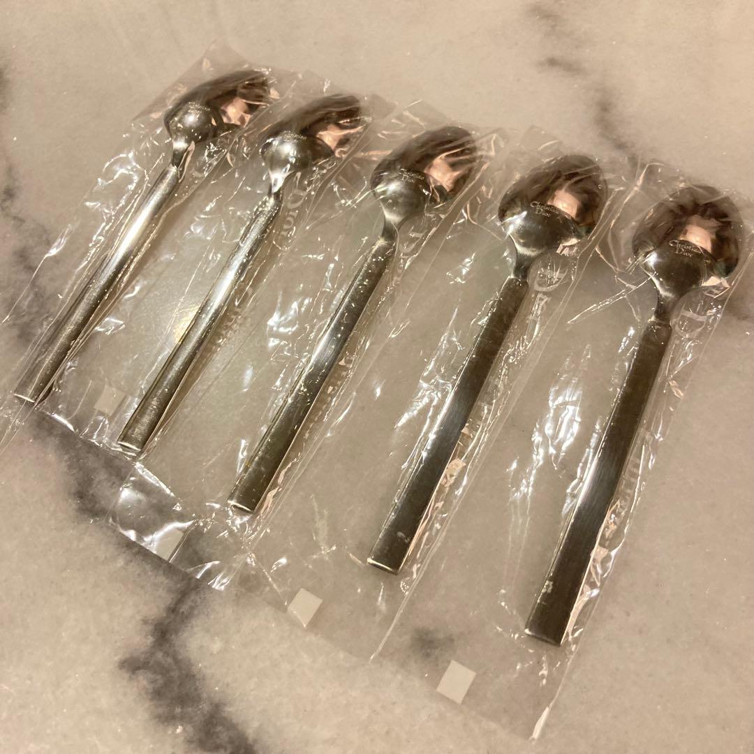 Christian Dior ディオール　スプーン カトラリー　5本セット　金彩