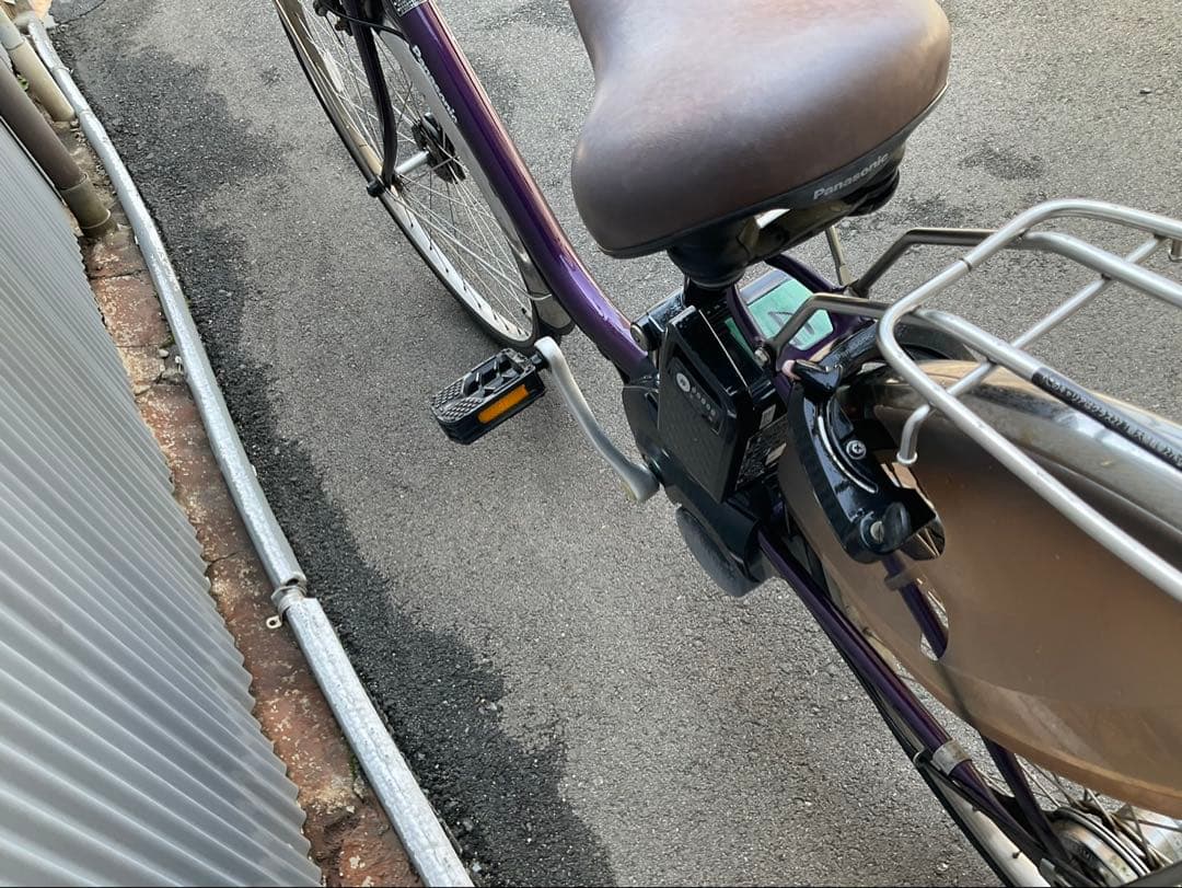 パナソニック新機種電動アシスト自転車viviDX26インチパープルボディー
