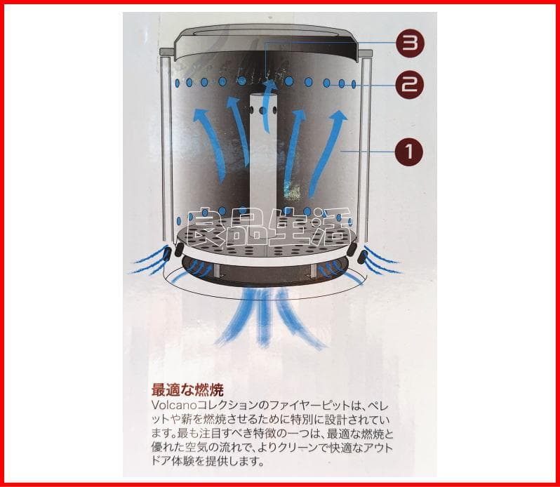 ★即決即納★VOLCANOファイヤーピット！38φ×H32㎝焚き火台、暖炉