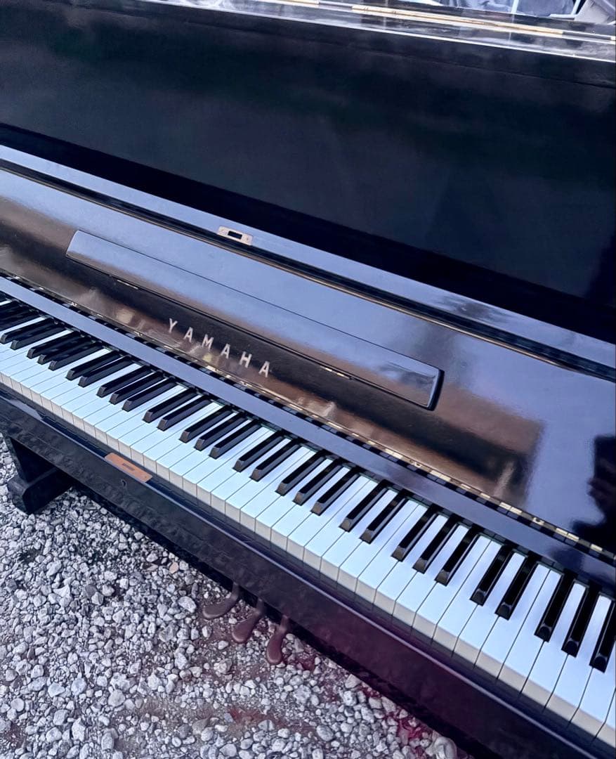 [引き取り限定] YAMAHA/ヤマハ　アップライトピアノ U1 椅子付き