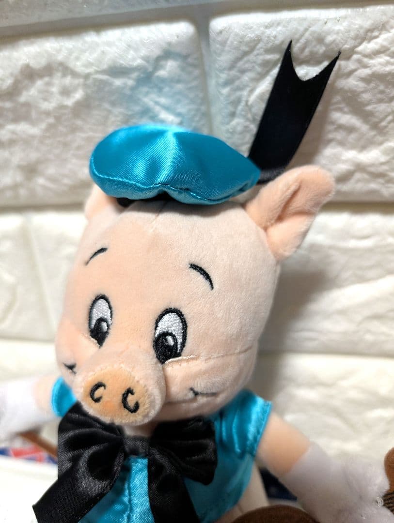 【美品】Disney100周年記念　3匹のこぶたぬいぐるみ　未使用に近い