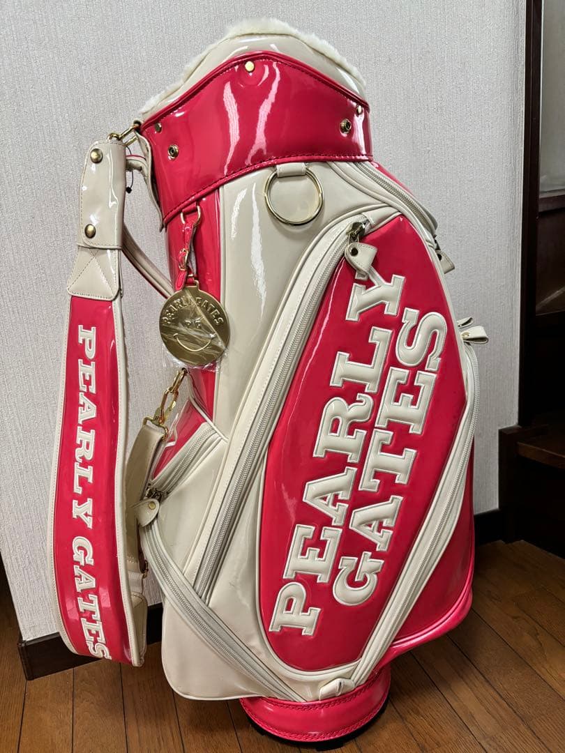PEARLY GATES キャディバッグ 限定カラー　ミルキーピンク/ホワイト