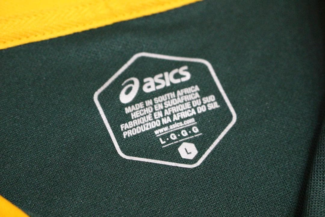 【美品】メンズL　アシックス　南アフリカ代表　スプリングボクス　ジャージ
