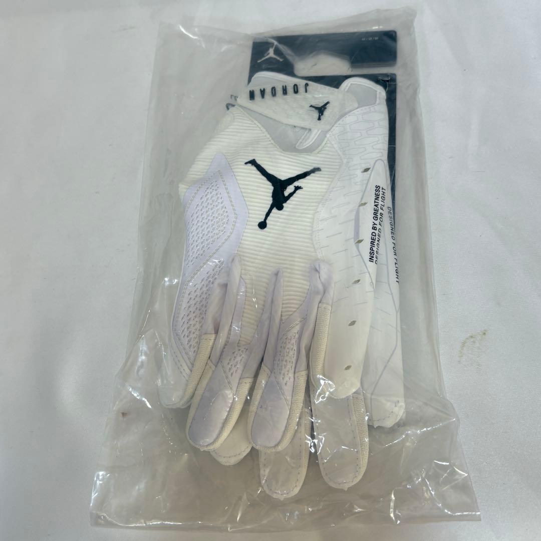 アメフト Jordan Fly Lock 2.0　グローブ　White　M