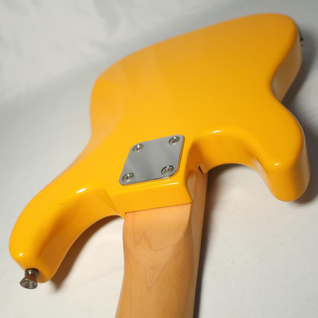 PLAYTECH ミニエレキギター イエロー 全長約77cm ストラトタイプ