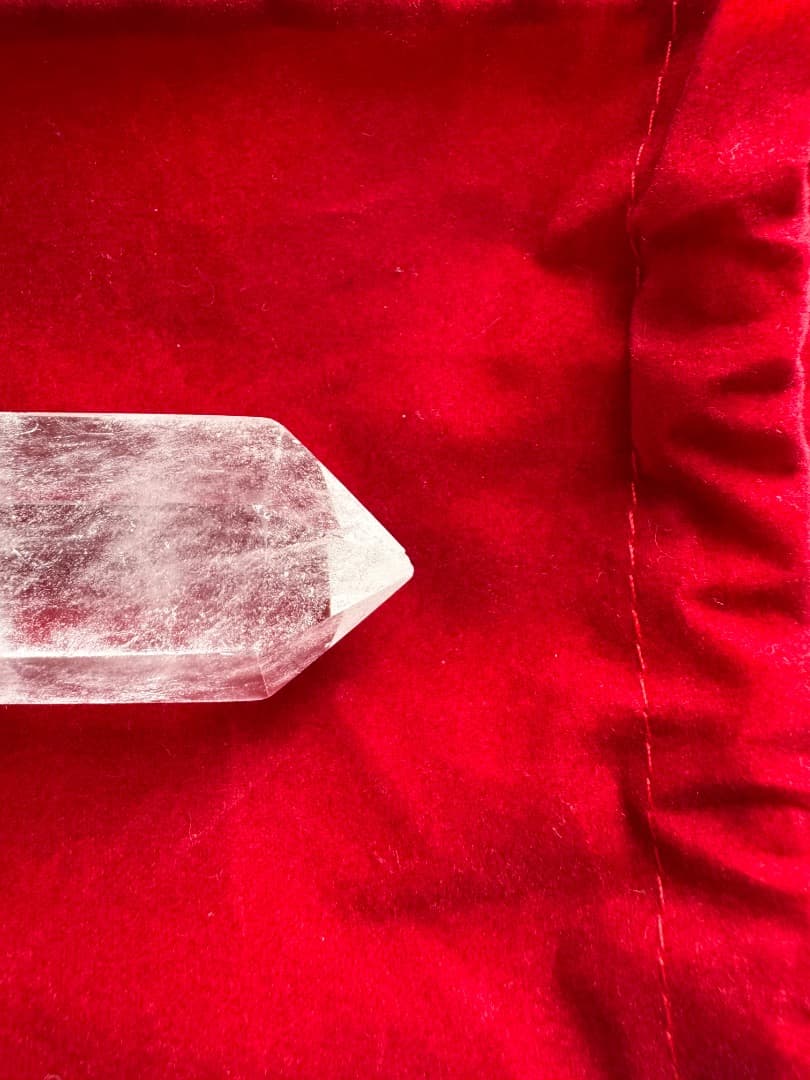 ダブルポイントクリスタル　天然水晶　アーキエンジェルマイケル　ロナハーマン