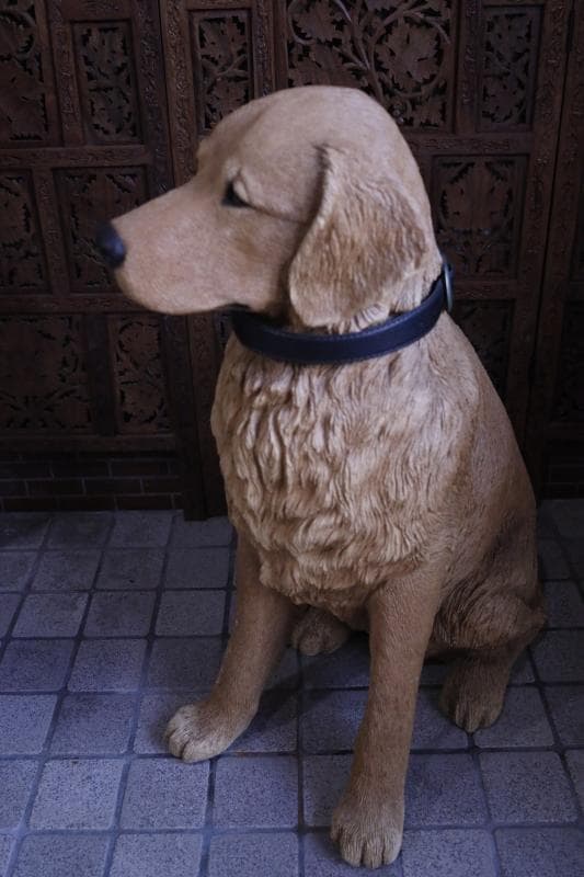\"飼い主さん\"募集中【犬】ゴールデンレトリバー置物】大型犬