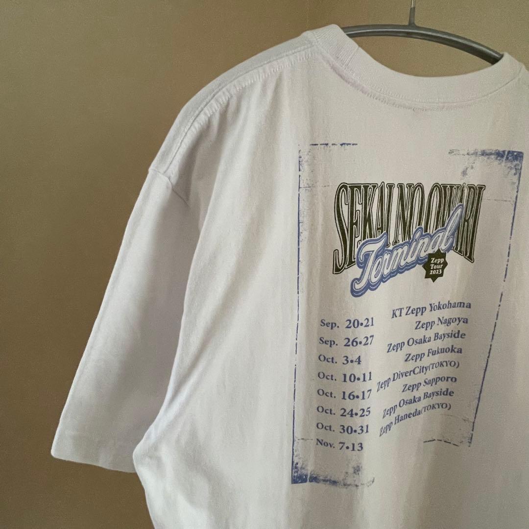 匿名発送 セカオワ Terminal ツアーTシャツ Mサイズ ホワイト 白