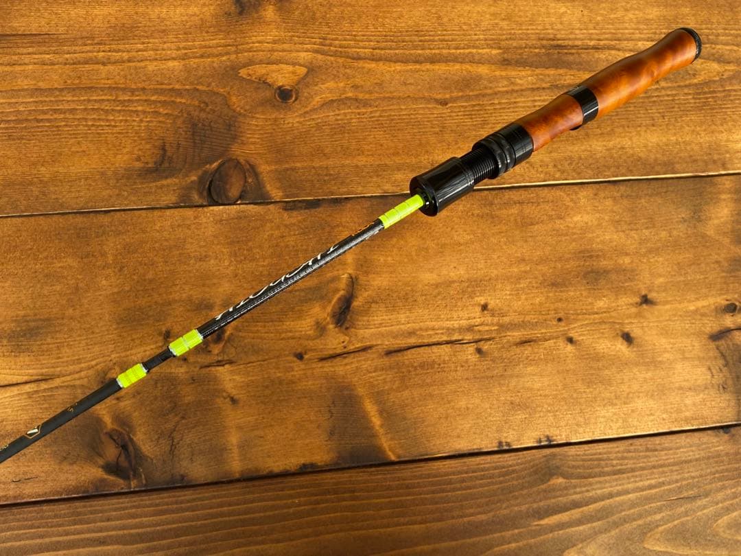 トラウトロッド　ウッドグリップ　フェルールロッド　5ft2inch 山女魚　岩魚