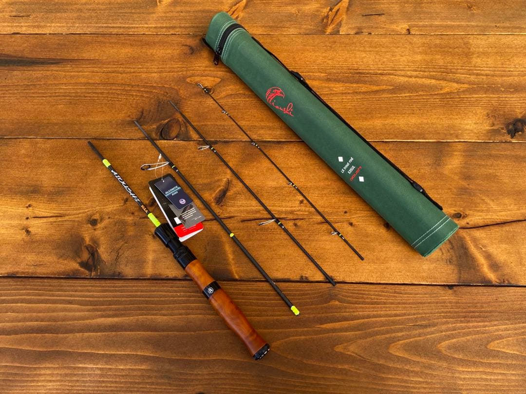 トラウトロッド　ウッドグリップ　フェルールロッド　5ft2inch 山女魚　岩魚