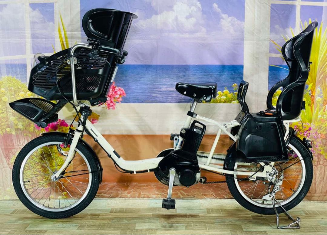 せい パナソニックギュット⭐️12AH！子供乗せ電動アシスト自転Y2998