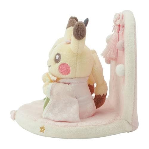ひなまつり　ぬいぐるみ ピカチュウ　特典　ステッカー　つき　未使用