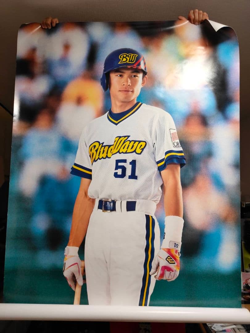 ORIX オリックス ブルーウェーブ イチロー ジャンボ ポスター