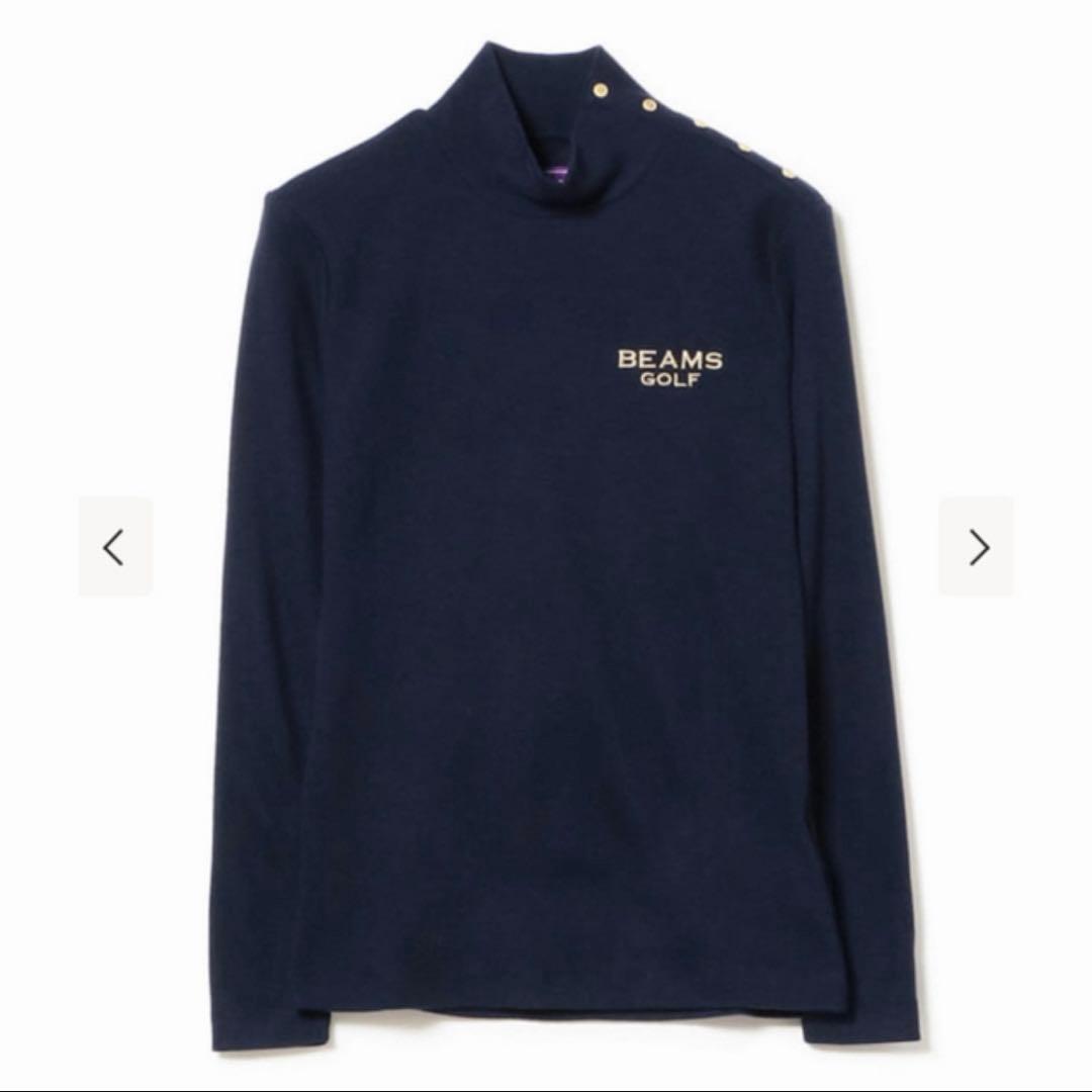 ★BEAMS GOLF PURPLE LABEL★サイドボタン タートルネック