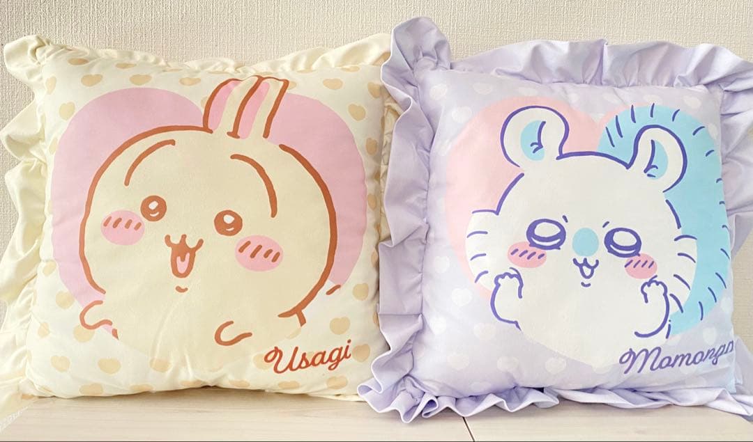 ちいかわ背当てクッション ちいかわ ハチワレ うさぎ モモンガ しまむら セット