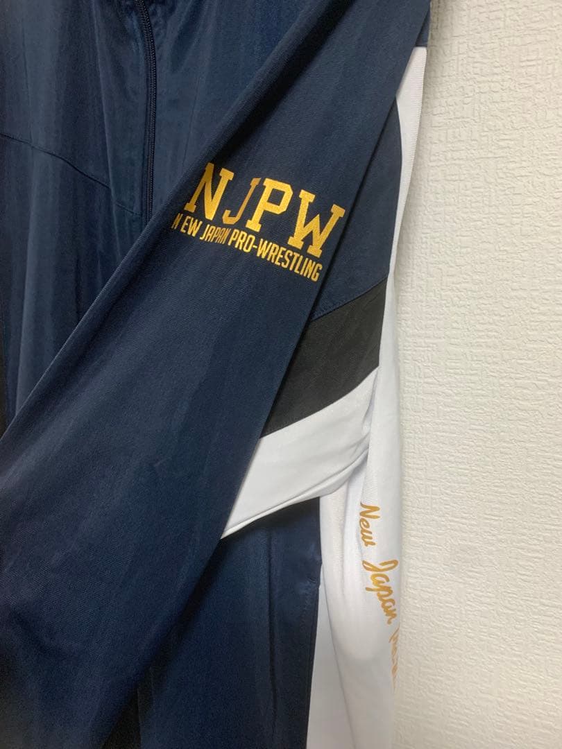 EVERLAST×新日本プロレス ジャージ上下 ネイビー4L
