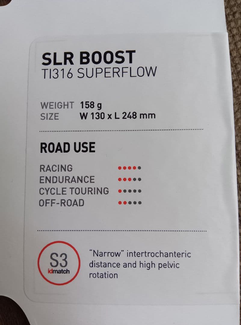 セライタリア　サドル　SLRBOOST　SUPERFLOW TI316 158