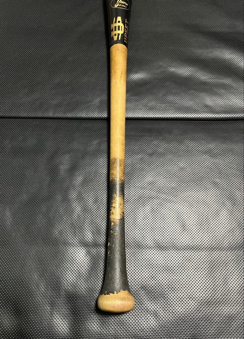 千葉ロッテマリーンズ　清田育宏 #1　バット NPBマーク 支給品　実使用