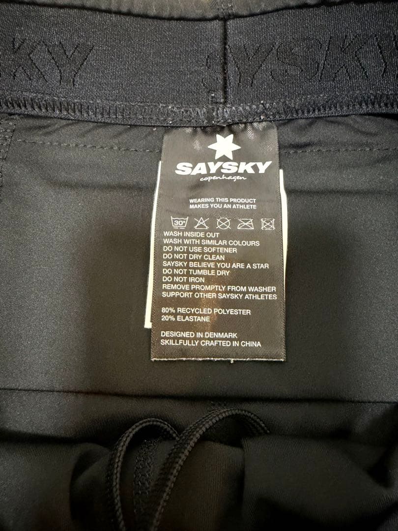SAYSKY ランニング ハーフタイツ ブラックメンズ XS 【USED】