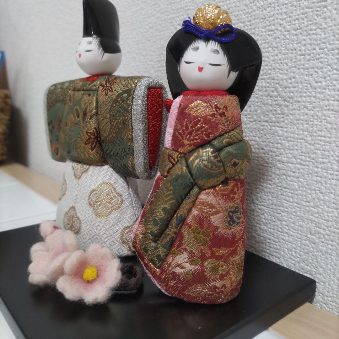 木目込人形　立雛&桜の花❀