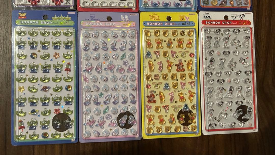 【正規品】ボンボンドロップシール　ディズニーミニ　8種類　コンプリートセット