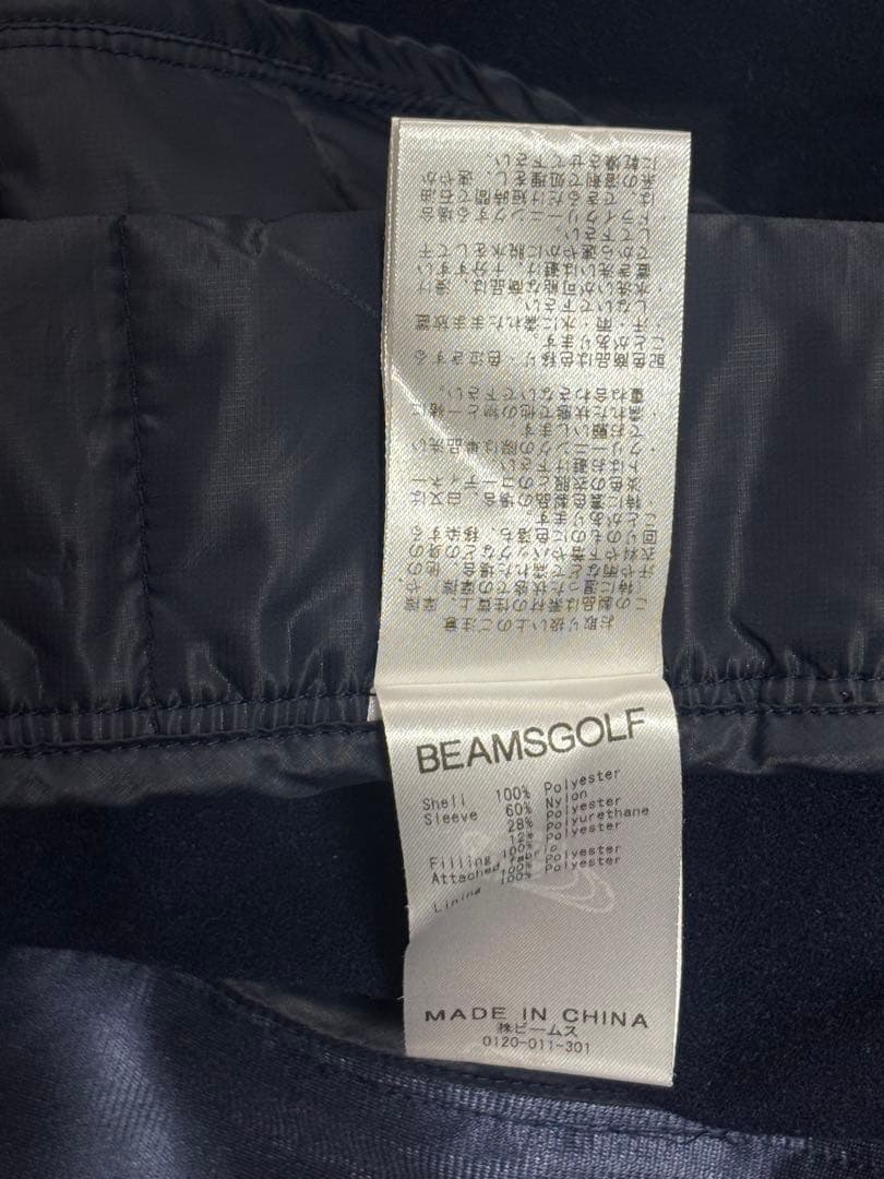 BEAMS GOLF ビームスゴルフ スター 中綿ブルゾン ネイビー XLサイズ
