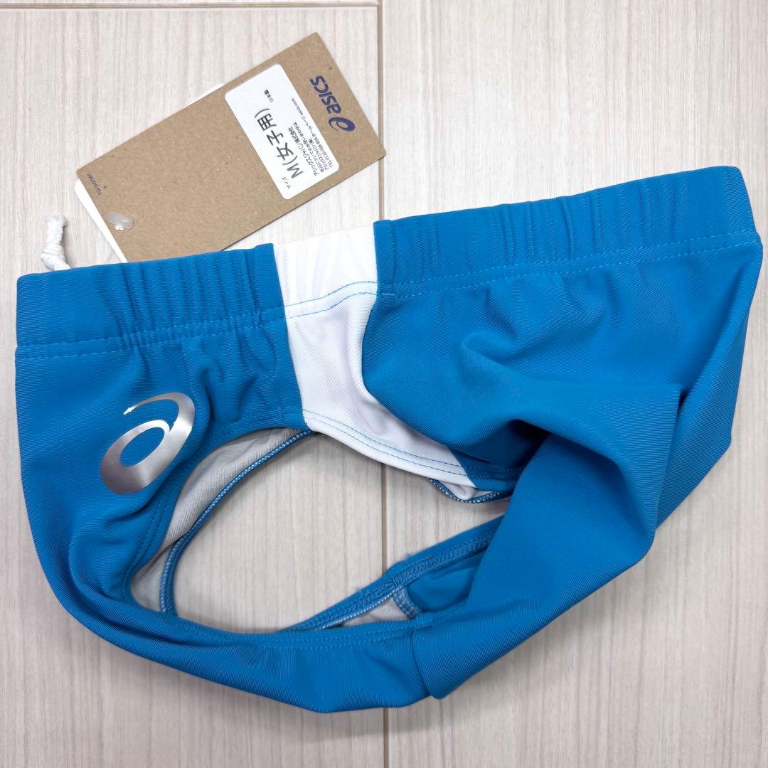 アシックス　女子陸上レーシングショーツ　ターコイズ×ホワイト　Mサイズ　新品