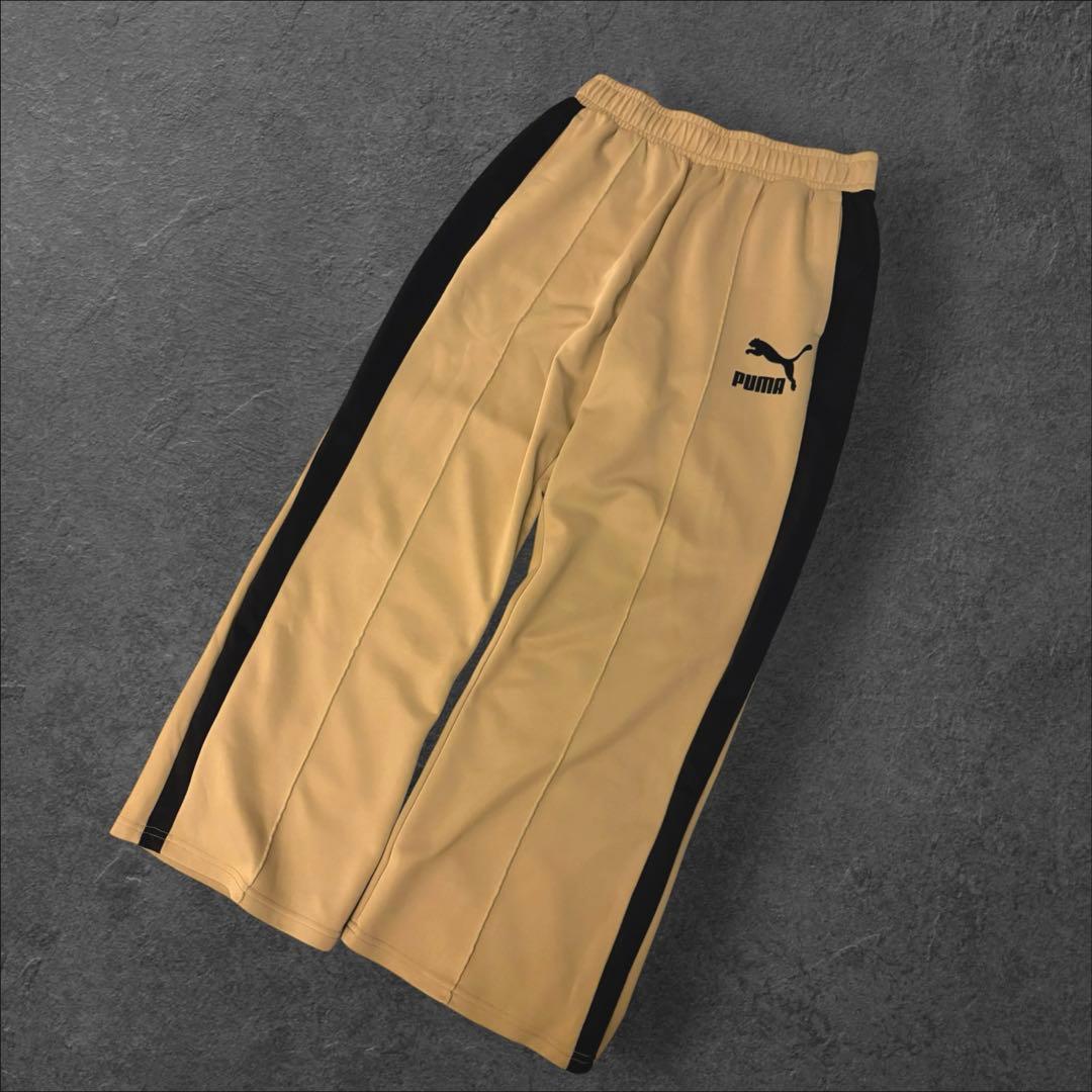 希少✨美品　PUMA サイドライン　トラックパンツ　アースカラー　ベージュ M