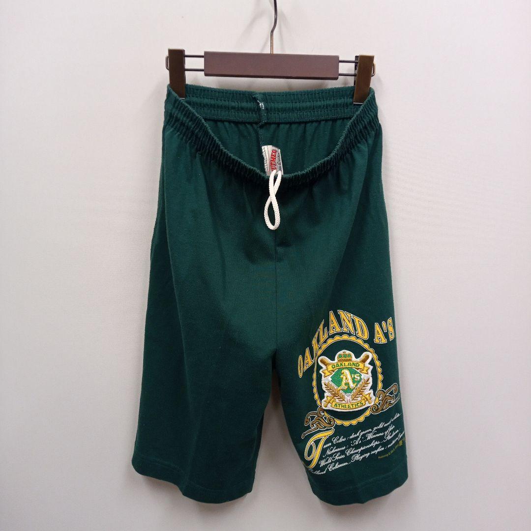 00's オークランド・アスレチックス USA製 スウェットショートパンツ