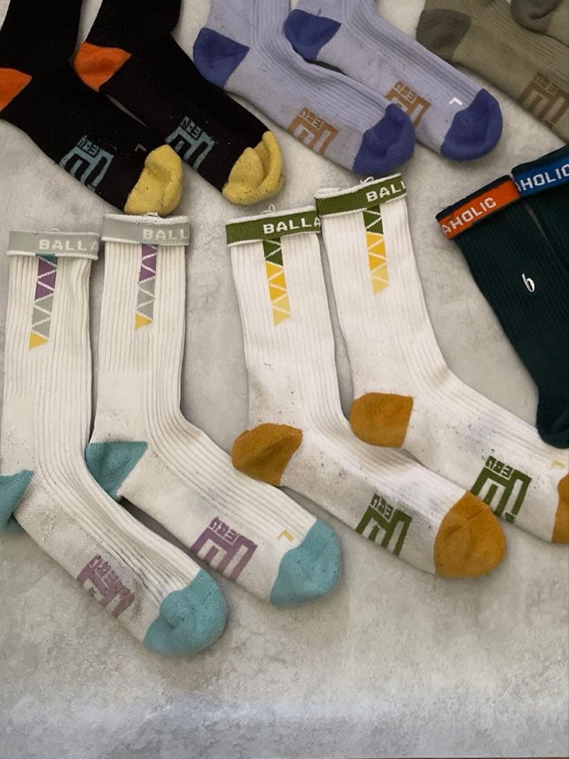 値下げ　BALLAHOLIC ソックス まとめ売り 6足 バスケ 靴下 セット