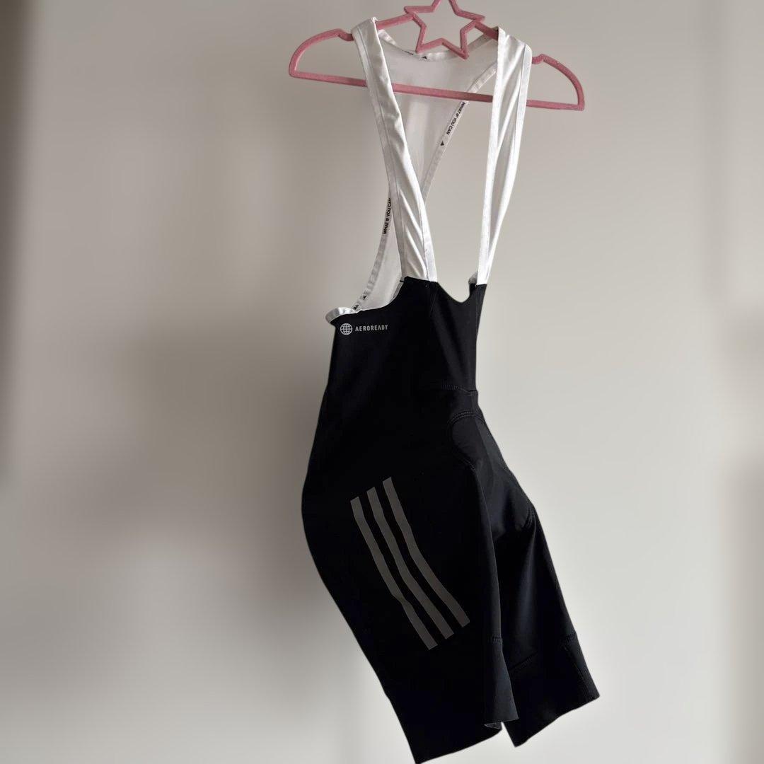 美品adidas marimekkoコラボサイクルジャージ　ビブショーツセット