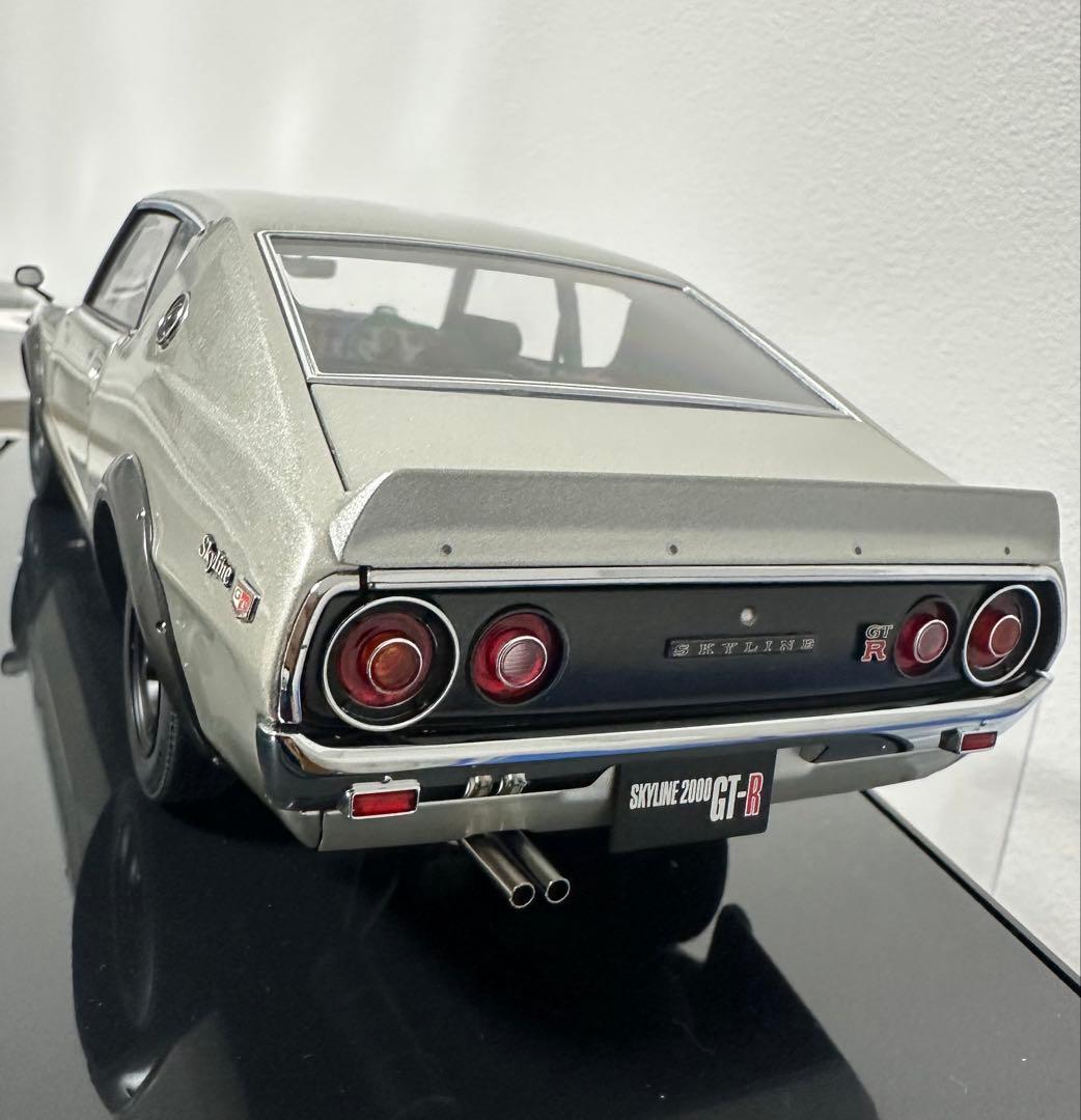 京商SKYLINE 2000 GT-R ミニカーシルバー1/18
