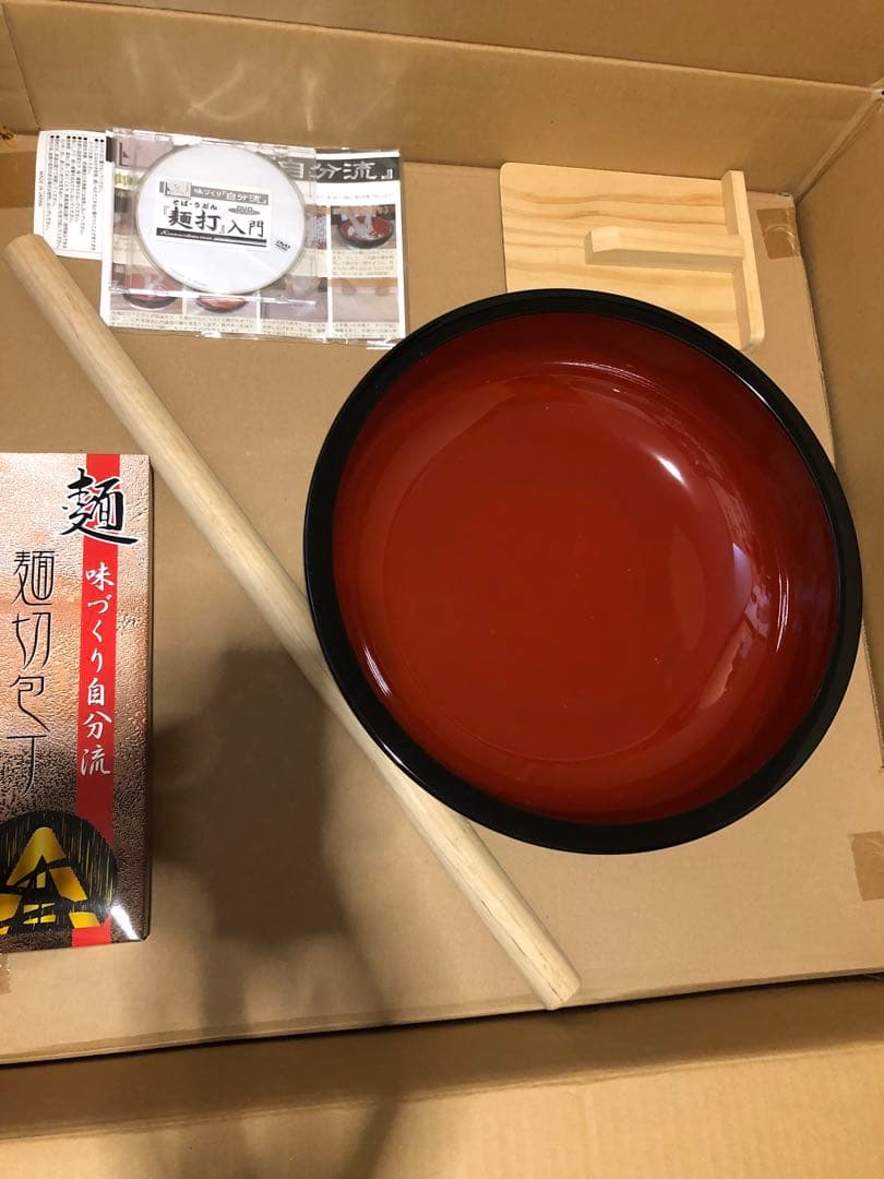 未使用　家庭用麺打ちセット(A) 味づくり『自分流』A-1230 DVD付き