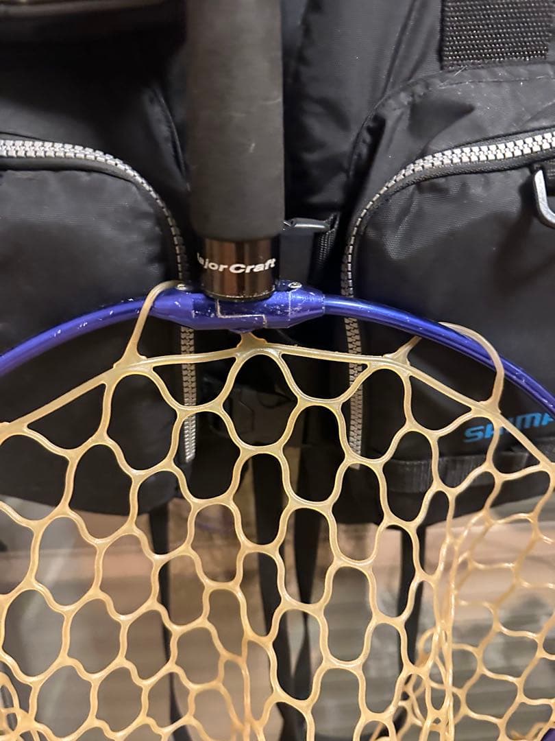 SHIMANO ブラック フィッシングベスト 網付き ウェーディング セット