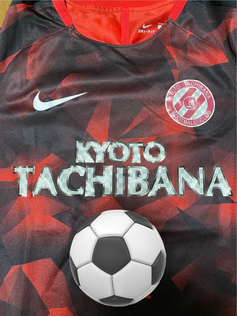 京都橘高校サッカー部　全国高校サッカー選手権出場記念ユニフォーム　選手支給 M