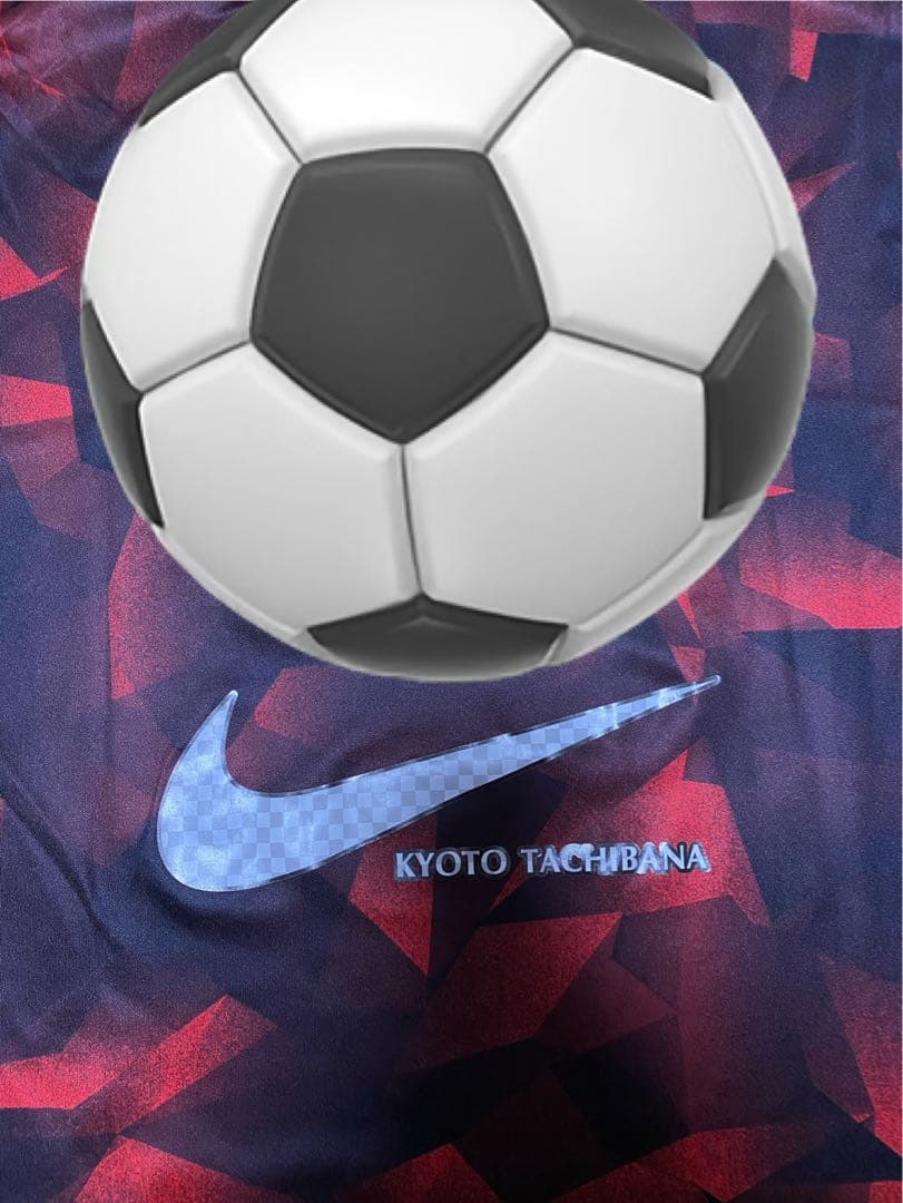 京都橘高校サッカー部　全国高校サッカー選手権出場記念ユニフォーム　選手支給 M