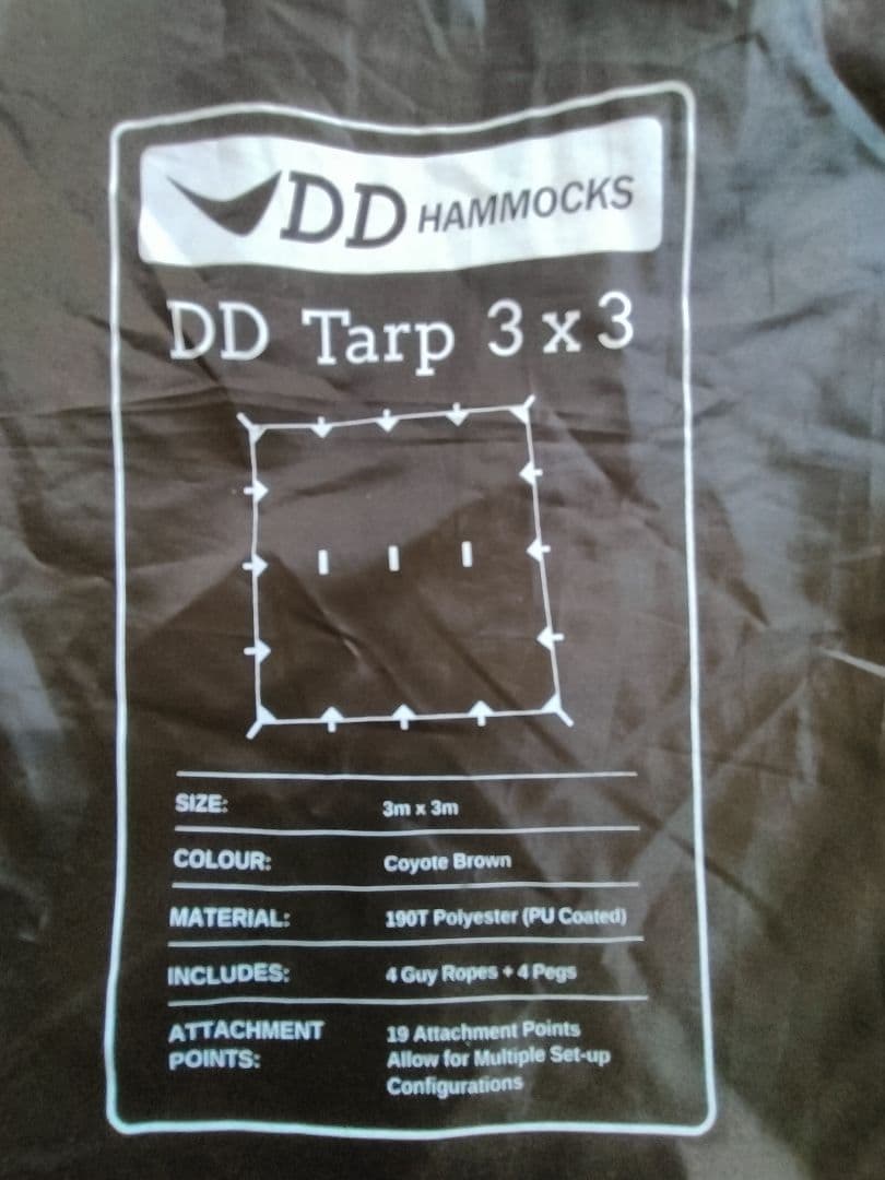 DD Tarp 3x3 コヨーテブラウン