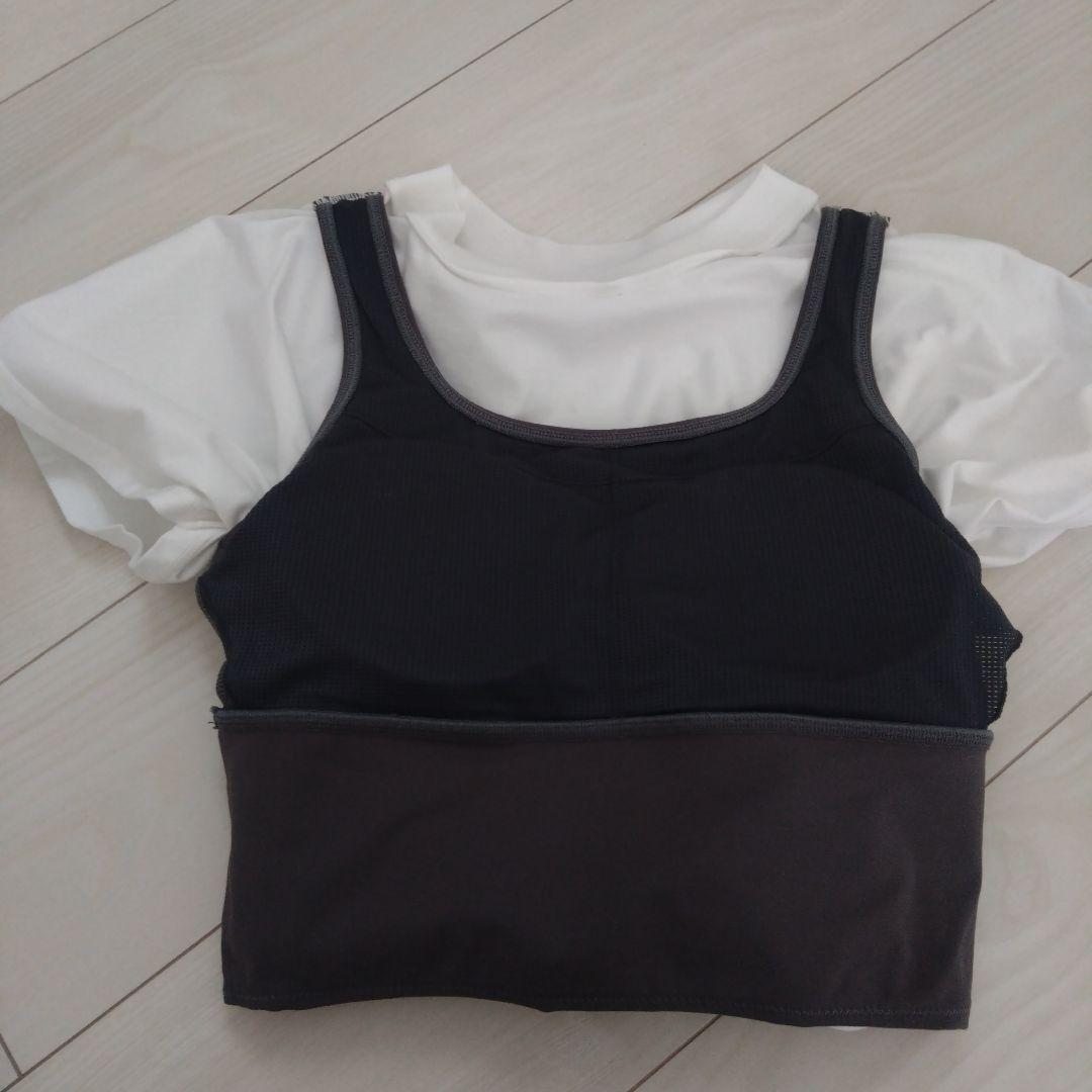 【SUKALA】ブラトップ付きエンボスTee Mサイズ